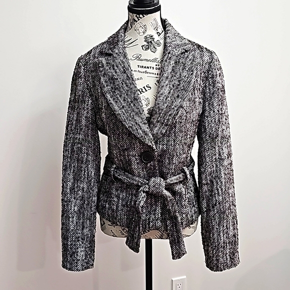 THX Thanx Collection belted wool blend jacket - Picture 1 of 5